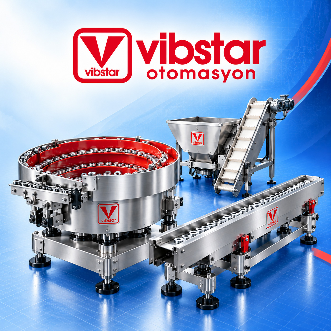 Estación de alimentación circular VİBSTAR con soporte